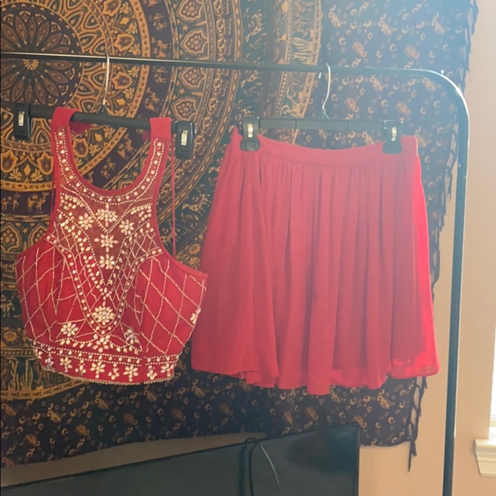 Two piece beaded homecoming dress!